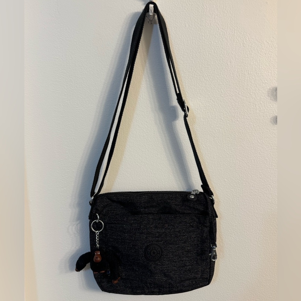Kipling “Sebastian” Crossbody Bag – Black Noir